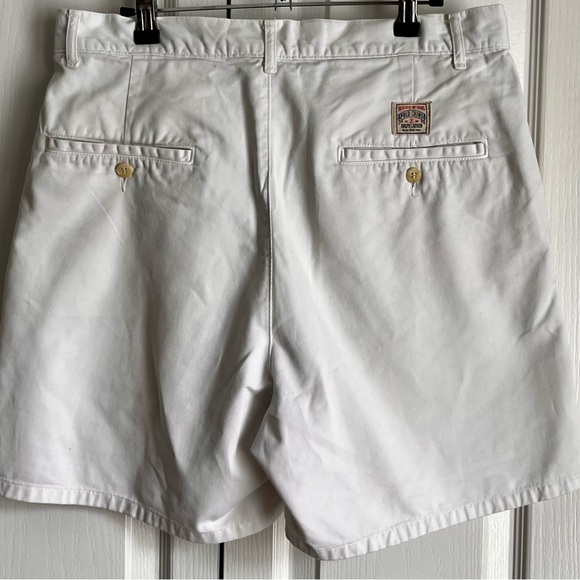 POLO BY RL, VINTAGE, MENS  SHORTS, WHITE, SIZE  33/34 - Picture 4 of 9